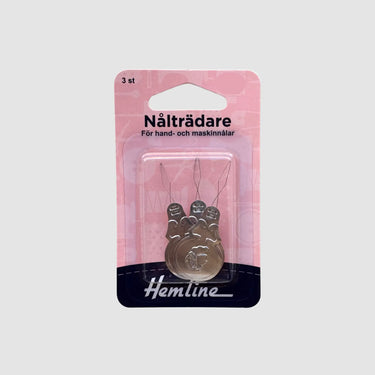 Hemline nålträdare i 3-pack för enkel trädning av handnålar och symaskinsnålar. Praktiskt sömnadstillbehör för sy- och handarbetsprojekt.