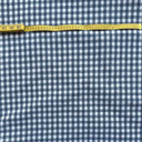 Rutigt tyg Bo i blå färg, 80 % bomull och 20 % polyester, för inredning.